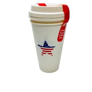 2 Pack Travel Coffee Cups - 16 fl.oz.